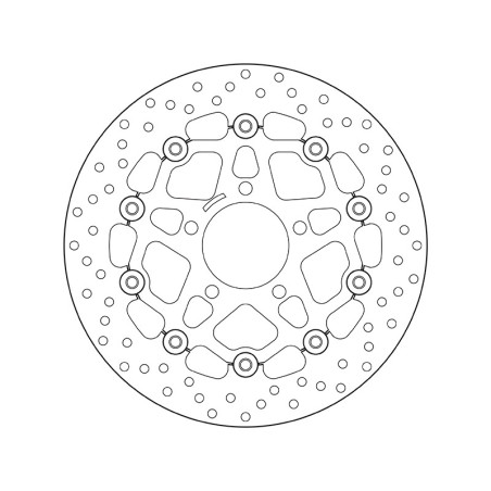 Disco de freno BREMBO Serie Oro redondo flotante