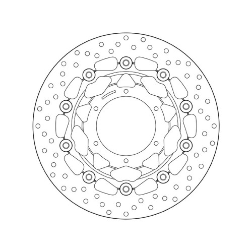 Disco de freno BREMBO Serie Oro redondo flotante