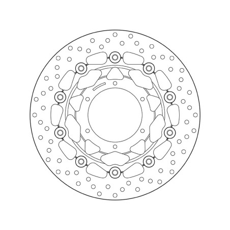 Disco de freno BREMBO Serie Oro redondo flotante