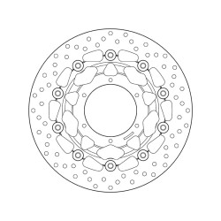 Disco de freno BREMBO Serie Oro redondo flotante 2