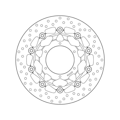 Disco de freno BREMBO Serie Oro redondo flotante