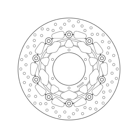 Disco de freno BREMBO Serie Oro redondo flotante