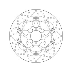 Disco de freno BREMBO Serie Oro redondo flotante 2