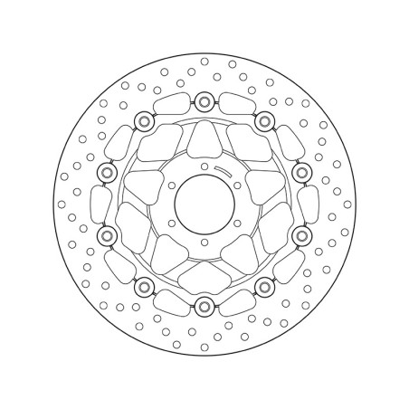 Disco de freno BREMBO Serie Oro redondo flotante