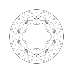 Disco de freno BREMBO Serie Oro redondo flotante 2