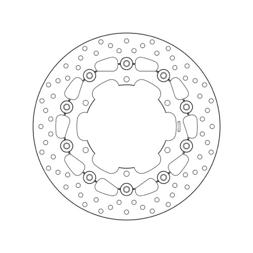 Disco de freno BREMBO Serie Oro redondo flotante