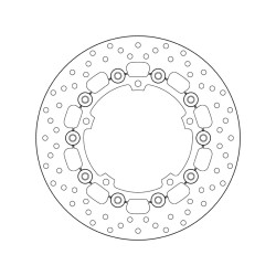 Disco de freno BREMBO Serie Oro redondo flotante 2