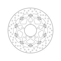 Disco de freno BREMBO Serie Oro redondo flotante 2