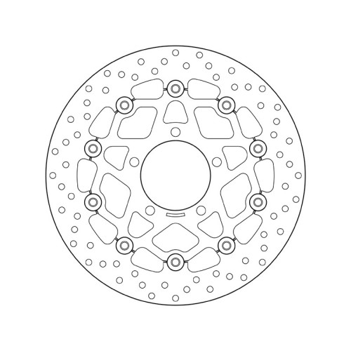 Disco de freno BREMBO Serie Oro redondo flotante
