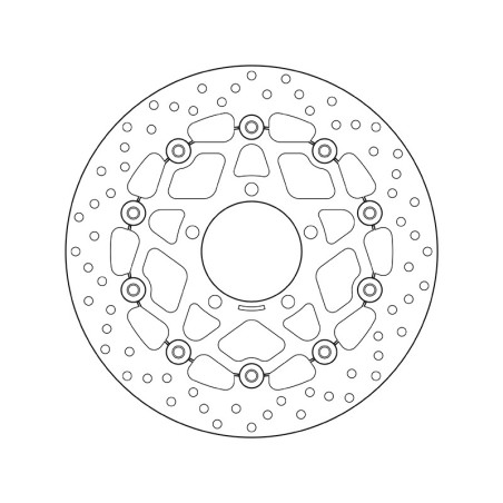 Disco de freno BREMBO Serie Oro redondo flotante