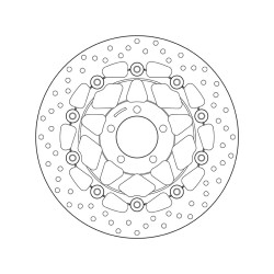 Disco de freno BREMBO Serie Oro redondo flotante 2