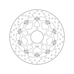 Disco de freno BREMBO Serie Oro redondo flotante 2