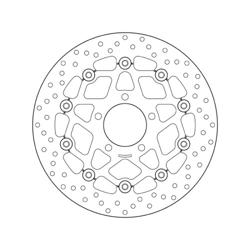 Disco de freno BREMBO Serie Oro redondo flotante