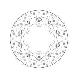 Disco de freno BREMBO Serie Oro redondo flotante 2