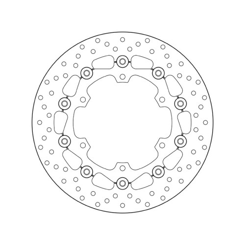 Disco de freno BREMBO Serie Oro redondo flotante