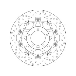 Disco de freno BREMBO Serie Oro redondo flotante 2