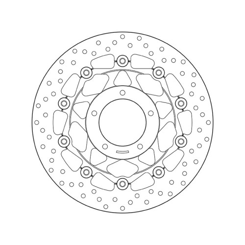 Disco de freno BREMBO Serie Oro redondo flotante