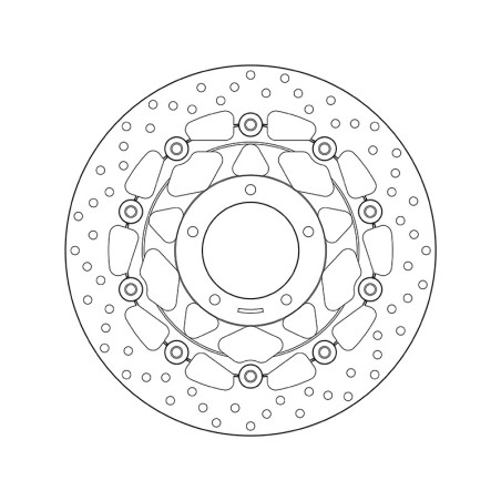 Disco de freno BREMBO Serie Oro redondo flotante