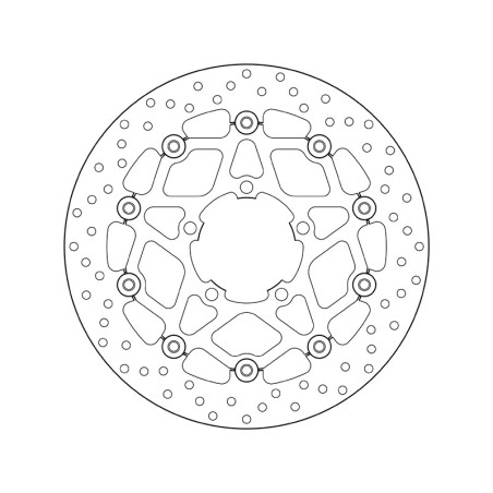 Disco de freno BREMBO Serie Oro redondo flotante
