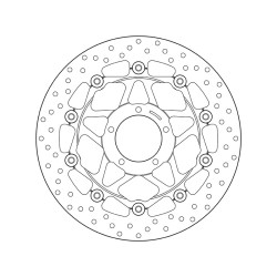 Disco de freno BREMBO Serie Oro redondo flotante 2