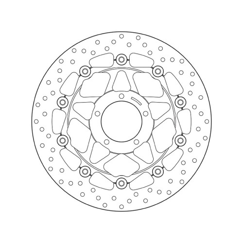 Disco de freno BREMBO Serie Oro redondo flotante