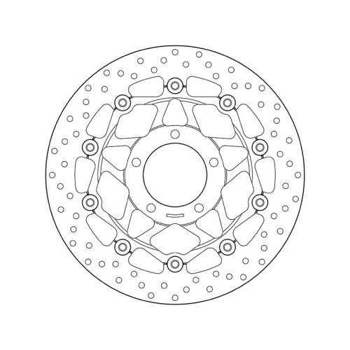 Disco de freno BREMBO Serie Oro redondo flotante