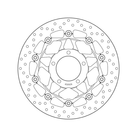 Disco de freno BREMBO Serie Oro redondo flotante