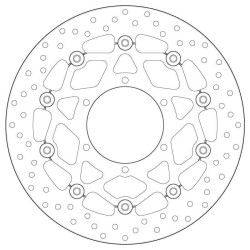 Disco de freno BREMBO Serie Oro redondo flotante 2