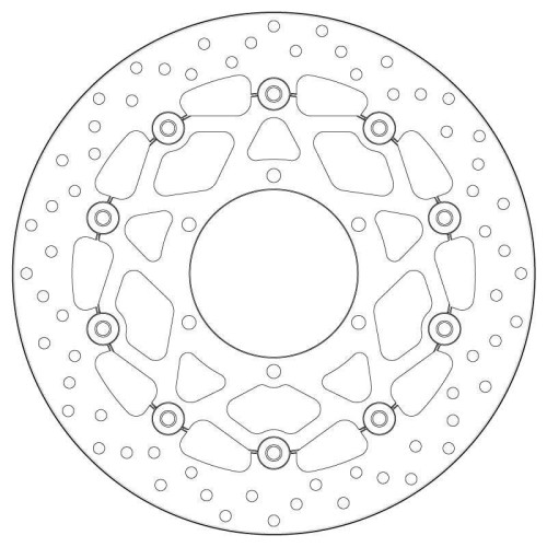 Disco de freno BREMBO Serie Oro redondo flotante