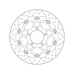 Disco de freno BREMBO Serie Oro redondo flotante 2