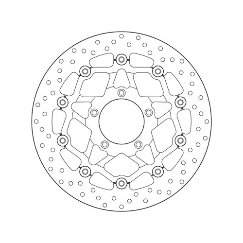 Disco de freno BREMBO Serie Oro redondo flotante
