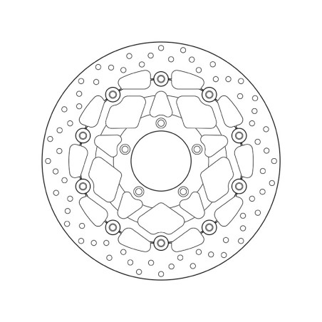 Disco de freno BREMBO Serie Oro redondo flotante