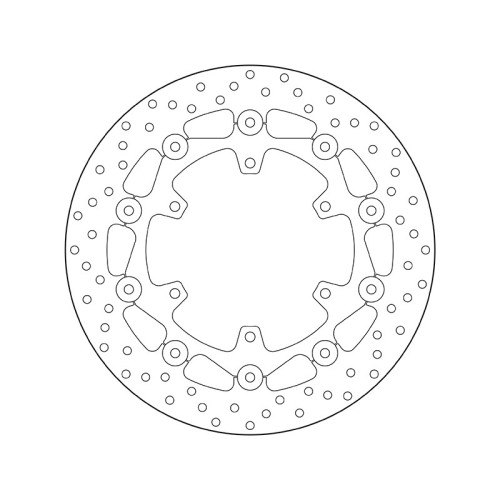 Disco de freno BREMBO Serie Oro redondo flotante