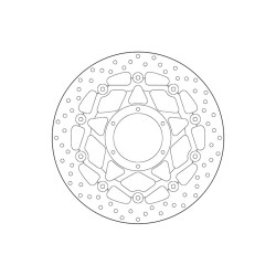 Disco de freno BREMBO Serie Oro redondo flotante 2