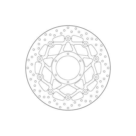 Disco de freno BREMBO Serie Oro redondo flotante