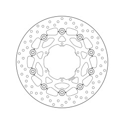 Disco de freno BREMBO Serie Oro redondo flotante 2