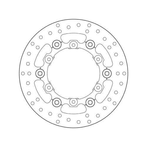 Disco de freno BREMBO Serie Oro redondo flotante