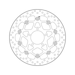 Disco de freno BREMBO Serie Oro redondo flotante 2