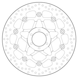 Disco de freno BREMBO Serie Oro redondo flotante 2