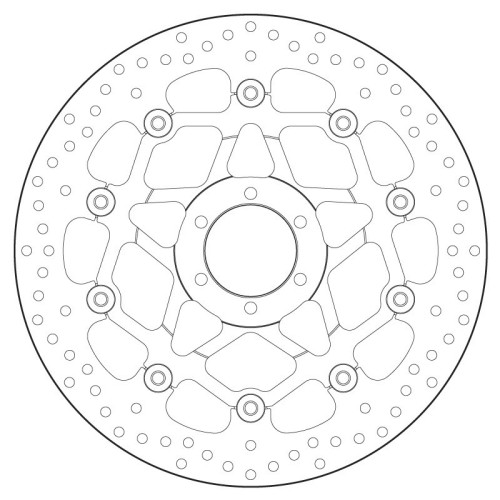 Disco de freno BREMBO Serie Oro redondo flotante