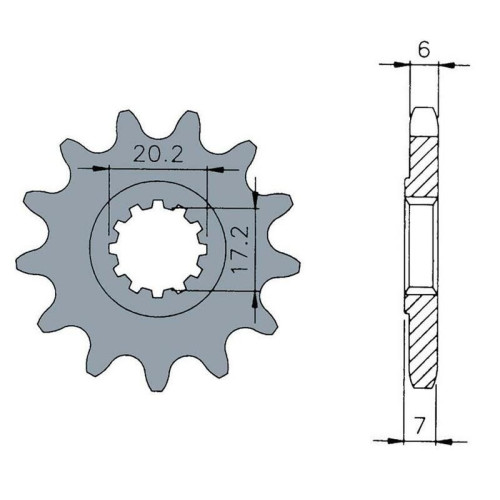 JT Chain Kit 420HDR 12/52 Reinforced - Standard Rear Sprocket