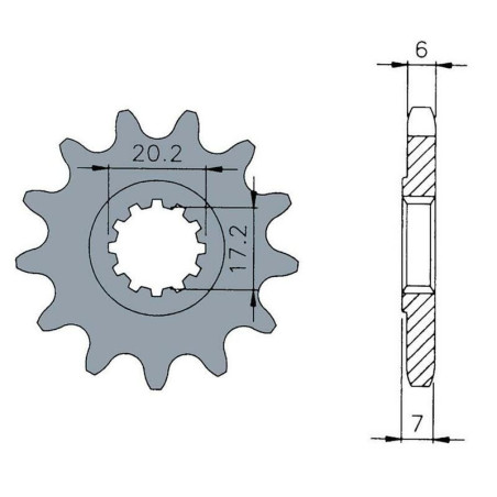 JT Chain Kit 420HDR 12/52 Reinforced - Standard Rear Sprocket