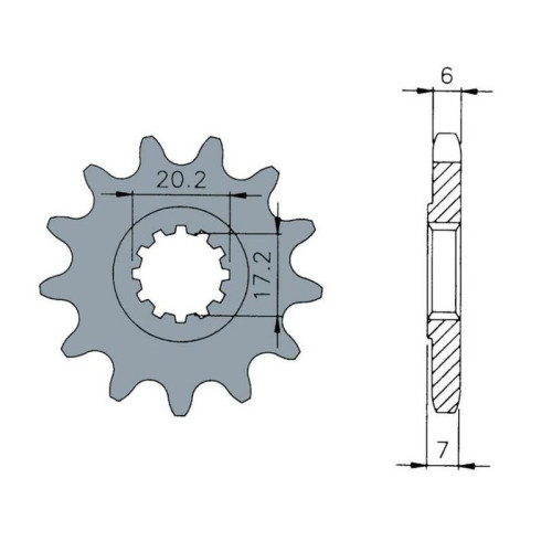 JT Chain Kit 420HDR 13/48 Reinforced - Standard Rear Sprocket