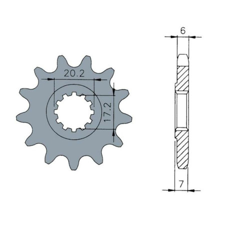 JT Chain Kit 420HDR 13/48 Reinforced - Standard Rear Sprocket