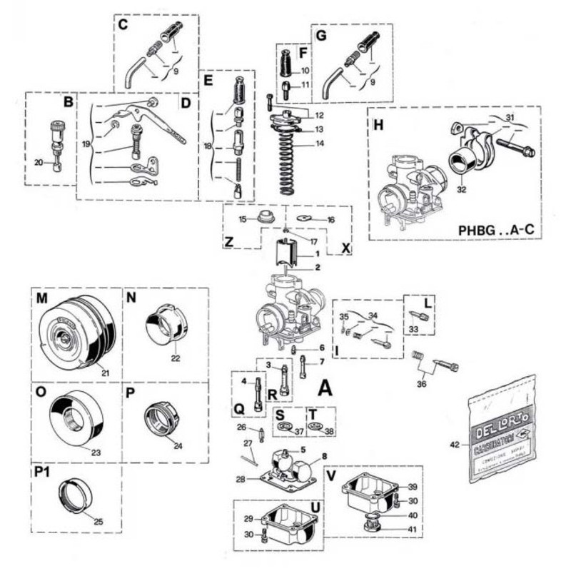 Carburador DELLORTO PHBG 21
