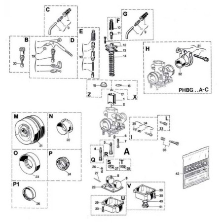 Carburador DELLORTO PHBG 21
