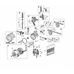 Carburador DELLORTO SHBC 19,19 - starter con cable 2