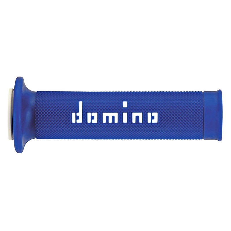 Puños racing DOMINO 126mm azul/blanco A01041C4648