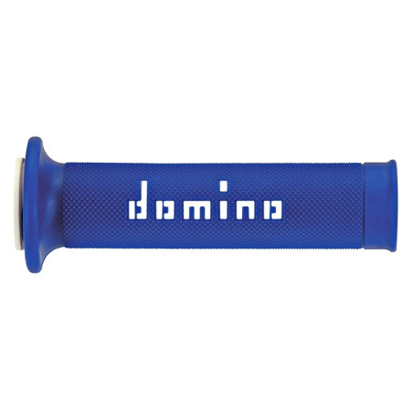 Puños racing DOMINO 126mm azul/blanco A01041C4648