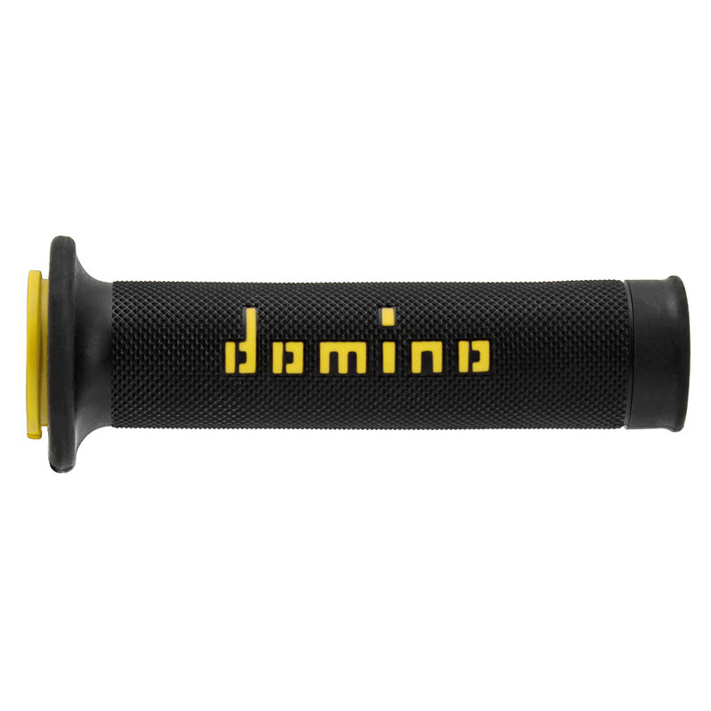 Puños racing 126mm negro/amarillo A01041C4740